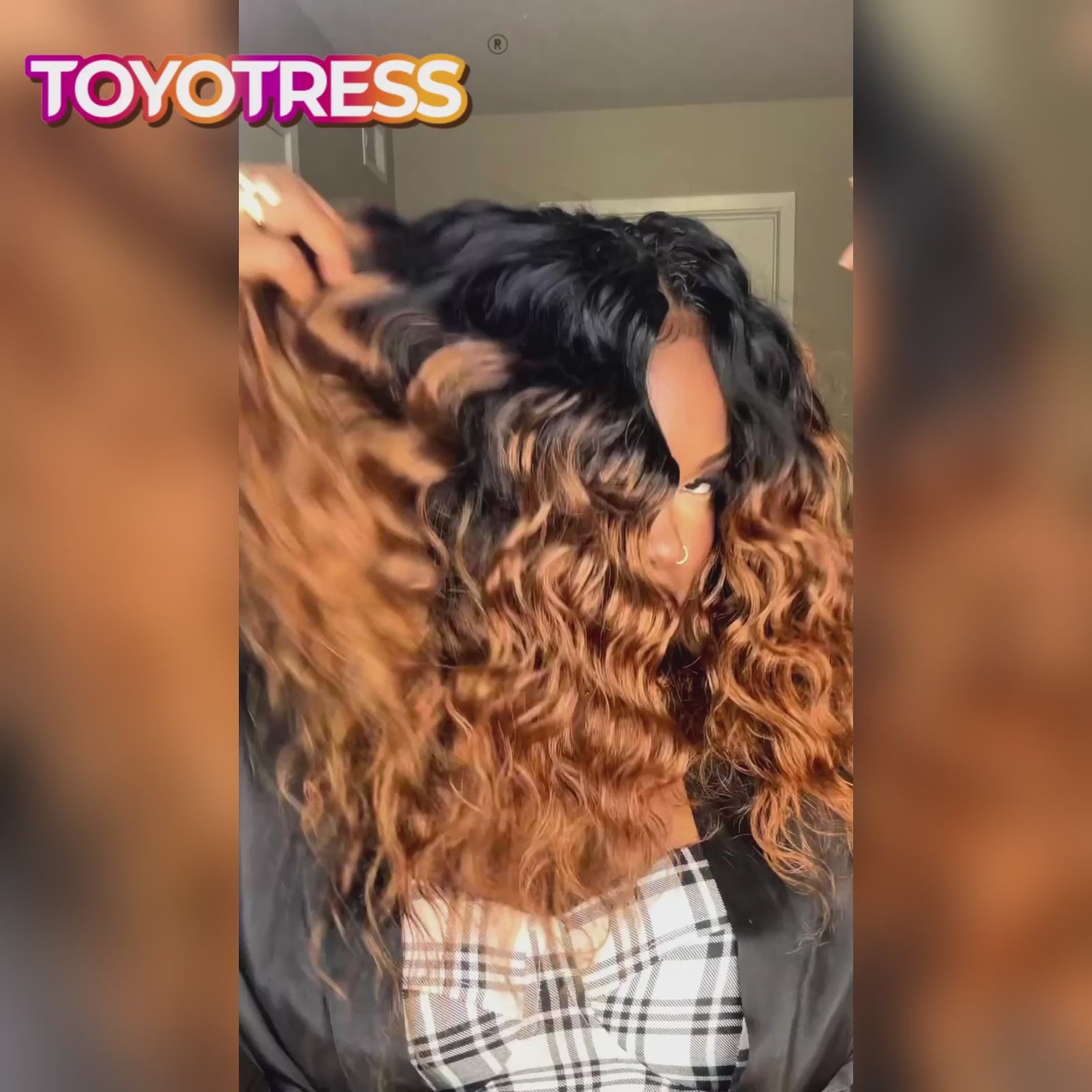 Toyotress® Human Crochet Hair Knotless Pre-Separated Human Hair Ocean Wave Crochet Hair Body Wave Extensions